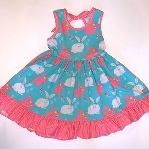 Eleanor Rose Girls Perla Easter Bunny Dress, size 4-5